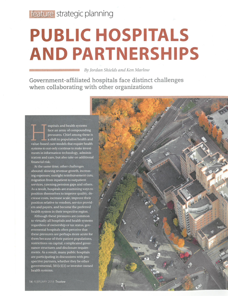 Public Hospitals and Partnerships