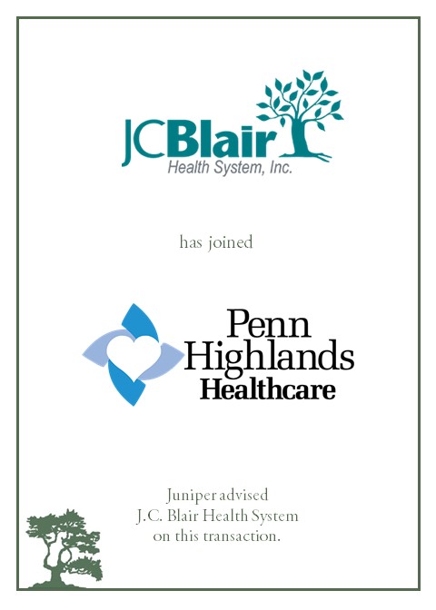 J.C. Blair Health System has joined Penn Highlands Healthcare